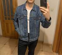 Niebieska kurtka jeansowa Levi's boxy cropped fit denim jacket M