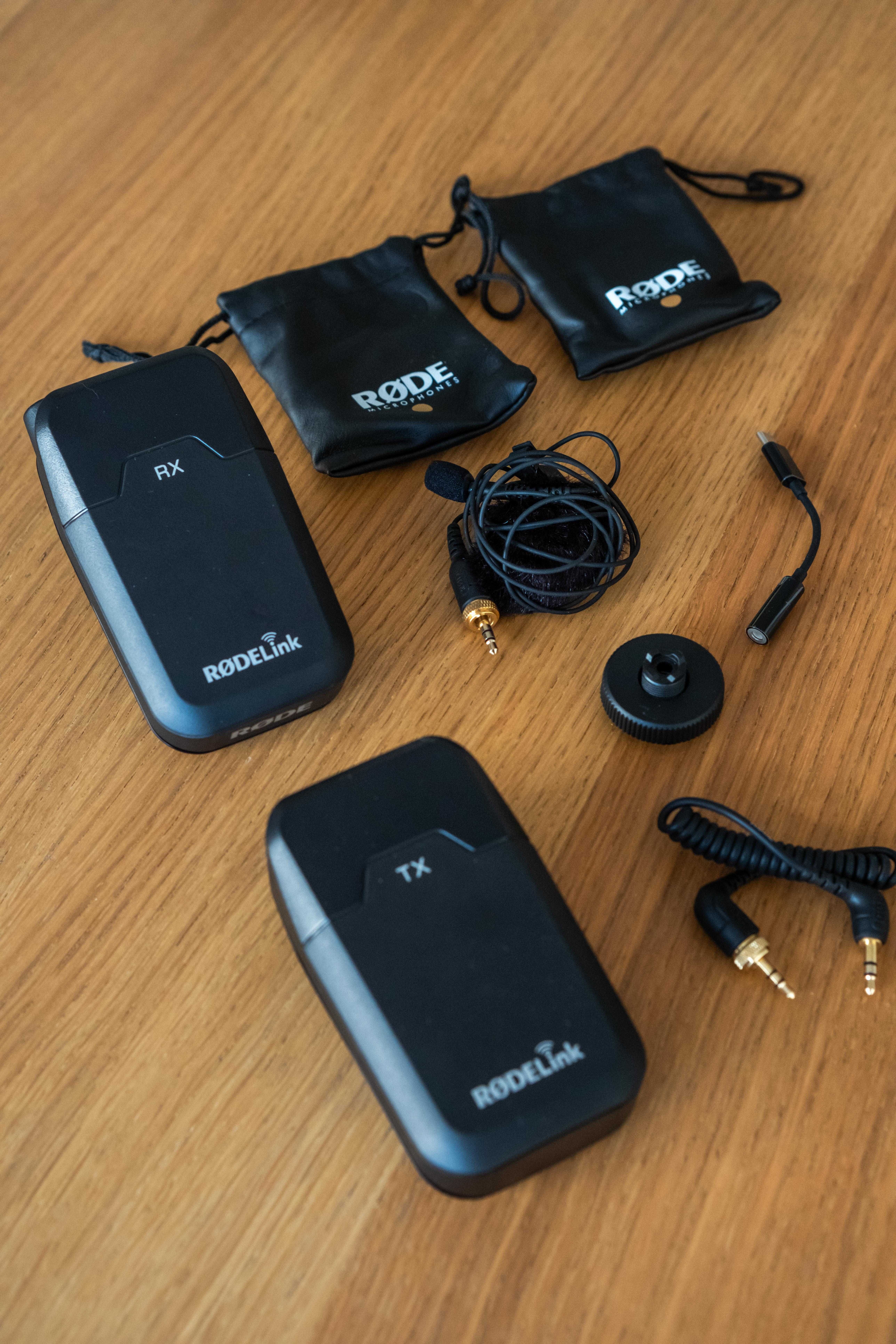 Microfones sem fios Rodelink FilmMaker kit (c/ microfone de lapela)