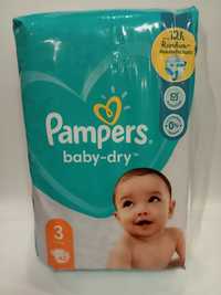 Pieluszki pieluchy Pampers rozmiar 3 baby dry 42 szt x 3 = 126 pamers