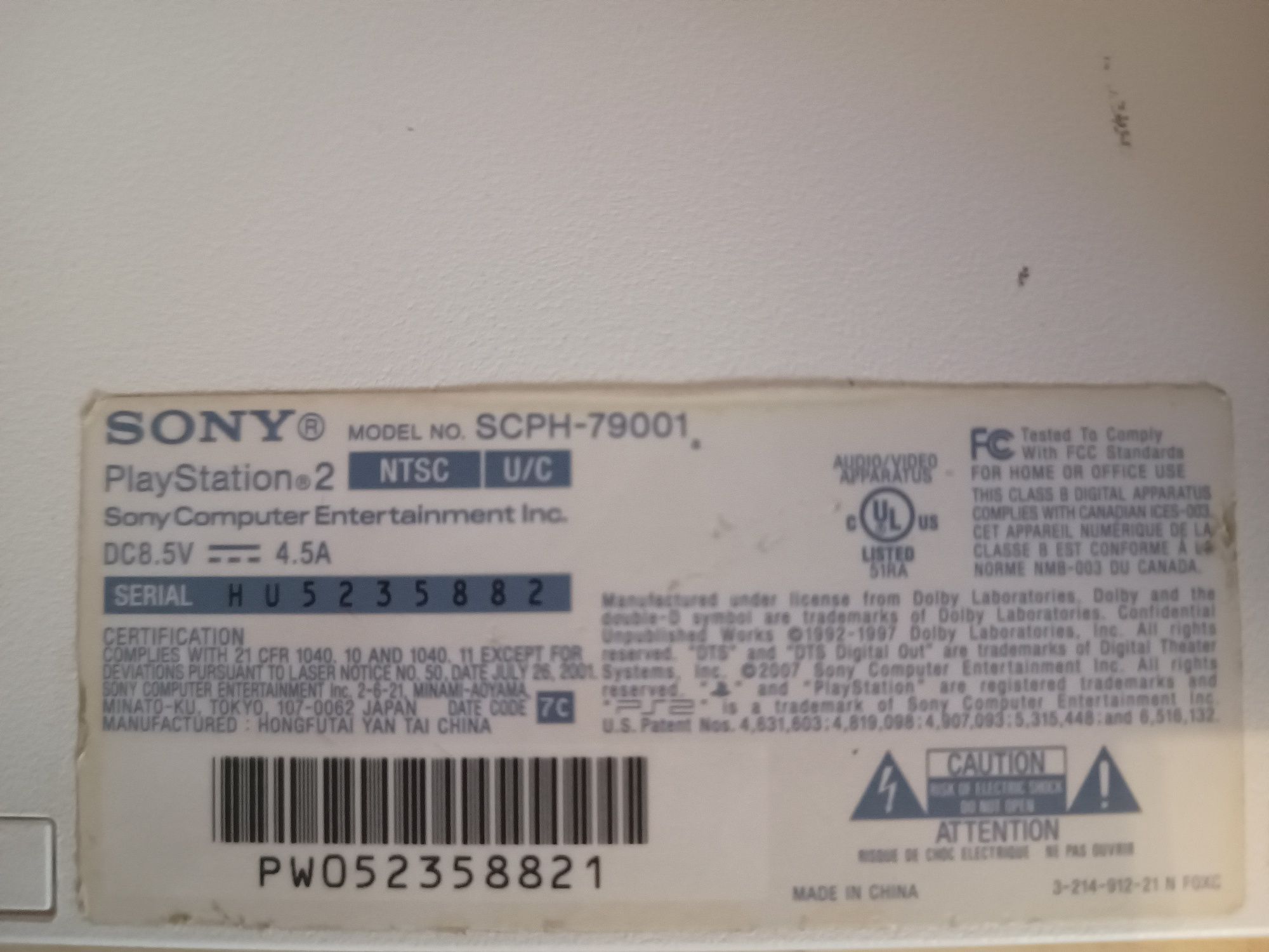 Sony PlayStation 2 slim biała USA ntsc-u scph-79001