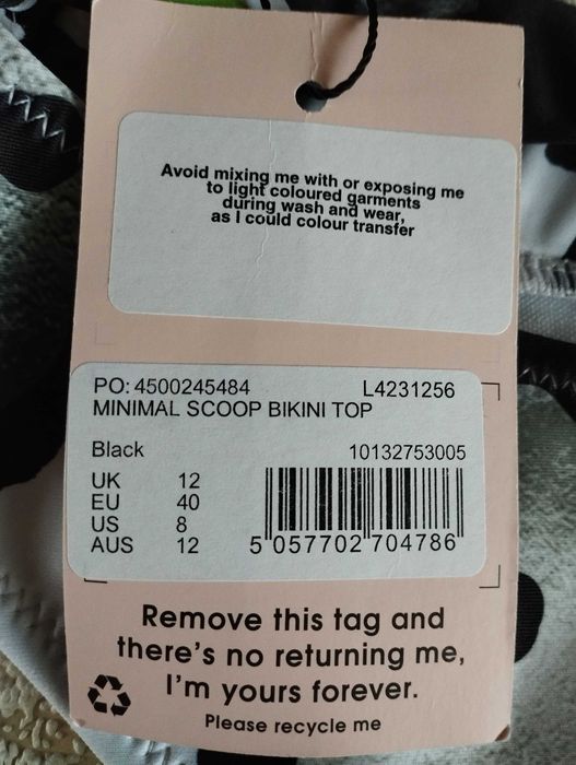 Купальник бренд Missguided розмео 10