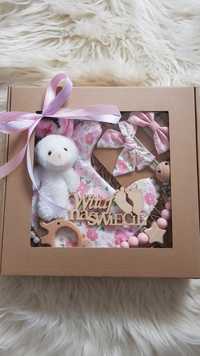 Zestaw prezentowy na narodziny giftbox babyshower dla dziewczynki