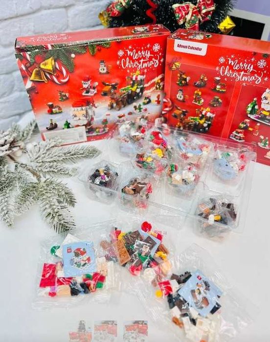 Адвент - календар - конструктор 12 віконець — збери новорічне диво