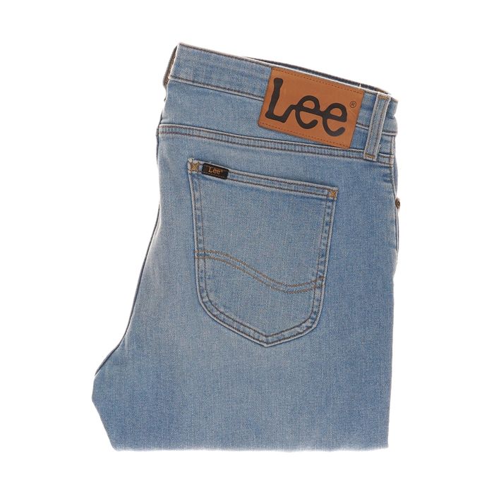 Spodnie Lee Malone W34 L32 Męskie Slim Fit Light Blue Stretch