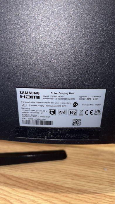 Monitor Samsung C27R500FHP 27" LED FulIHD FreeSync Curvo