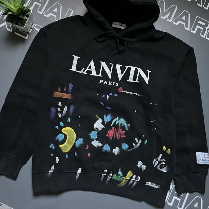 Зіп худі LANVIN x Gallery Dept, чорний колір