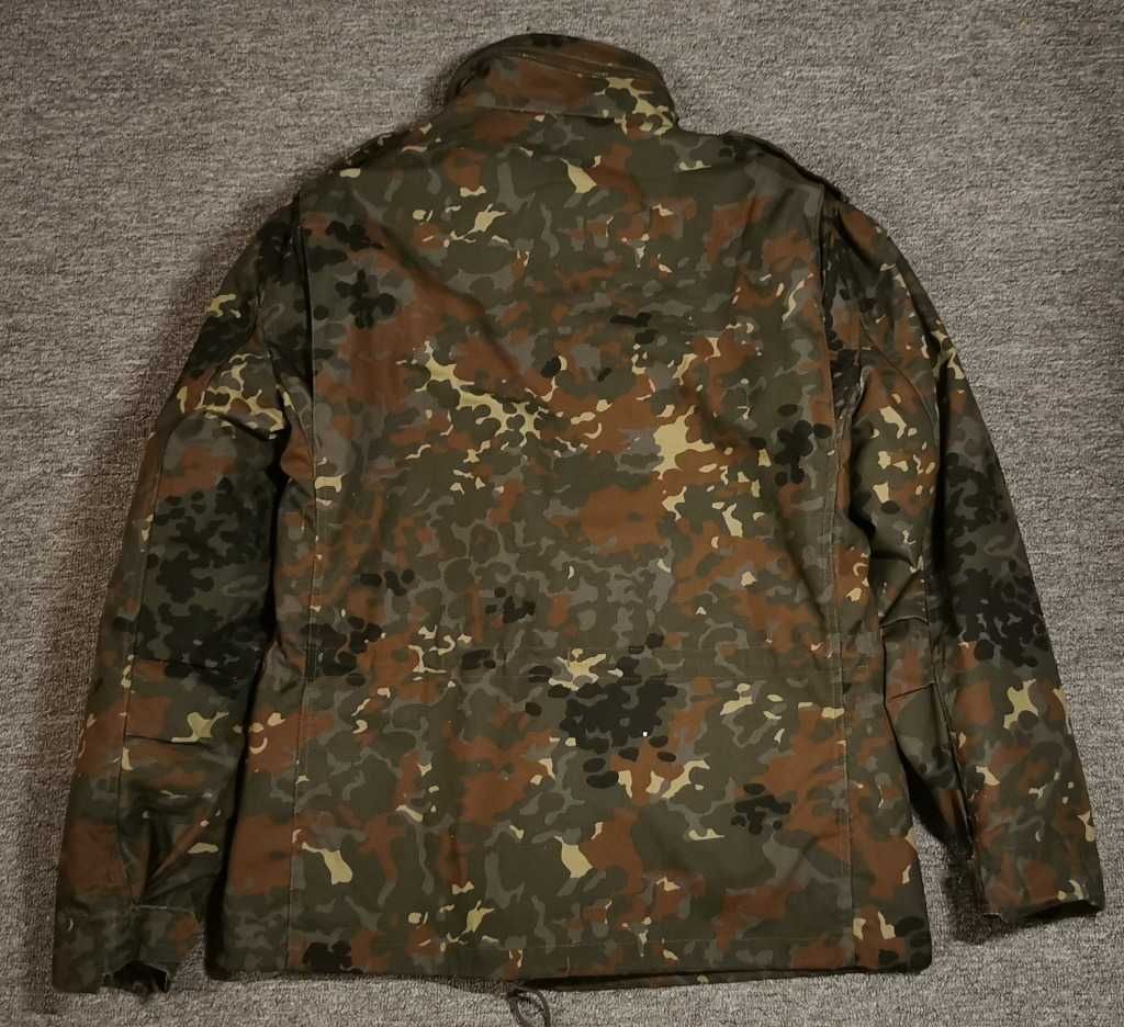 Męska wojskowa Kurtka M65 Brandit z podpinką Flecktarn L