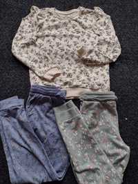 Sinsay zestaw 4 szt bluza i spodnie dresowe r 134 140