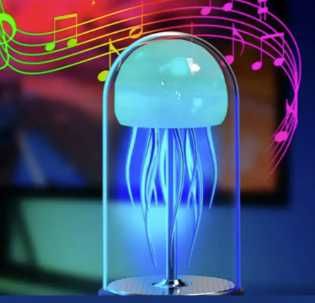 Настільна лампа нічник з Bluetooth колонкою RGB MAX 116S "Медуза"