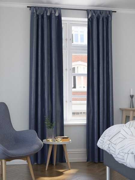 Штори  сині jusk curtaine