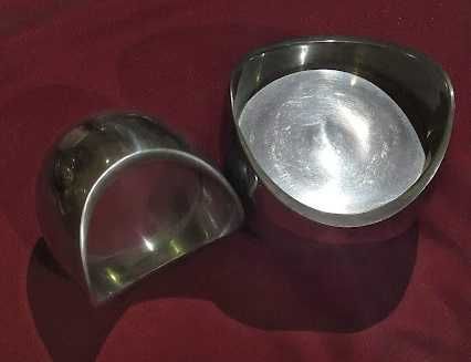 Porta Velas Prateado (Decoração)