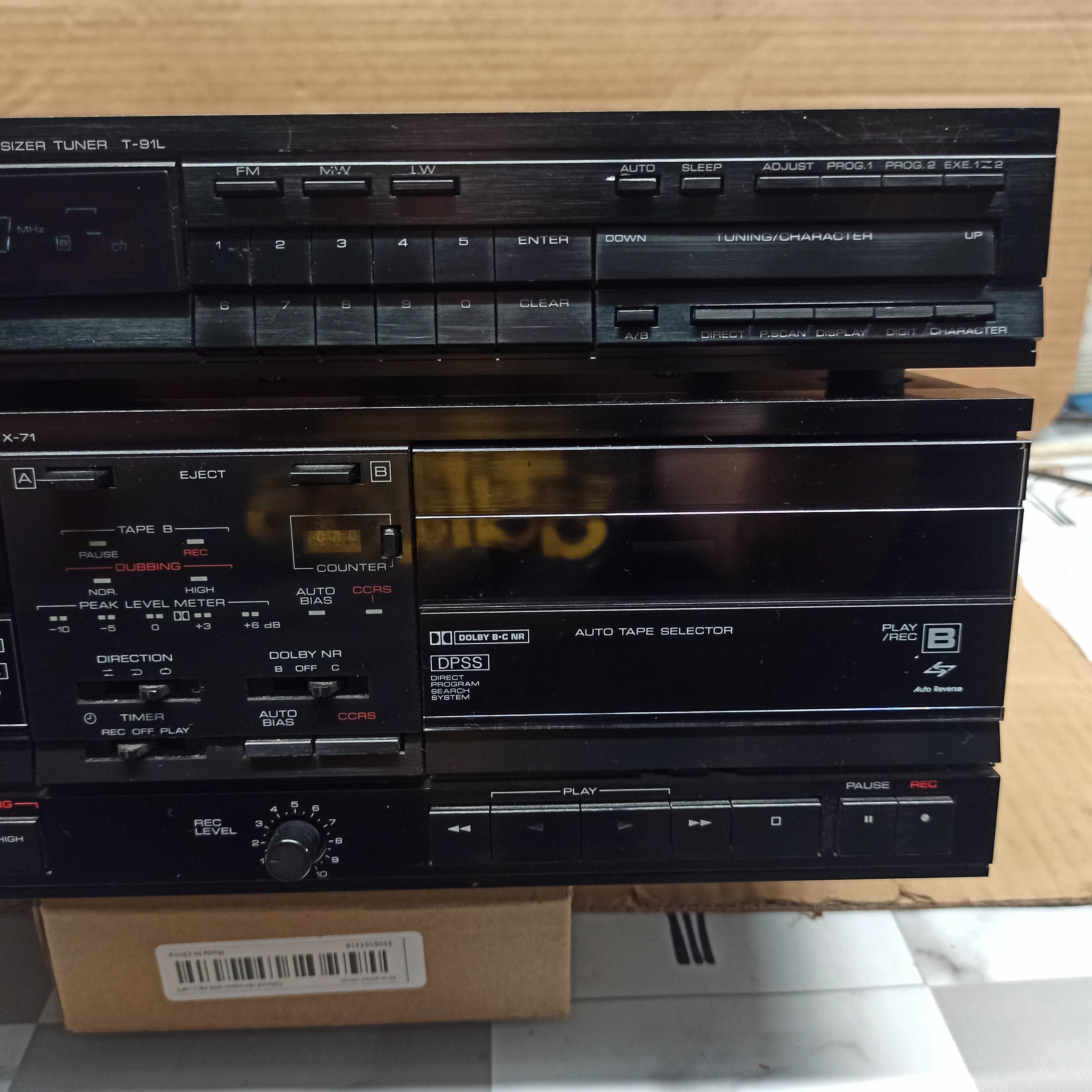 Wieża Kenwood deck X-71 tuner T-91L