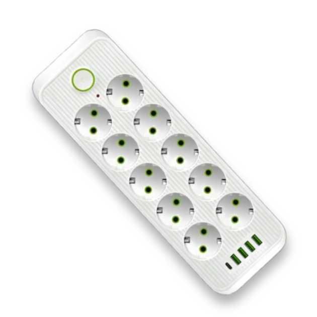 Удлинитель на 10 розеток и 4 USB сетевой фильтр переноска 5м, есть опт