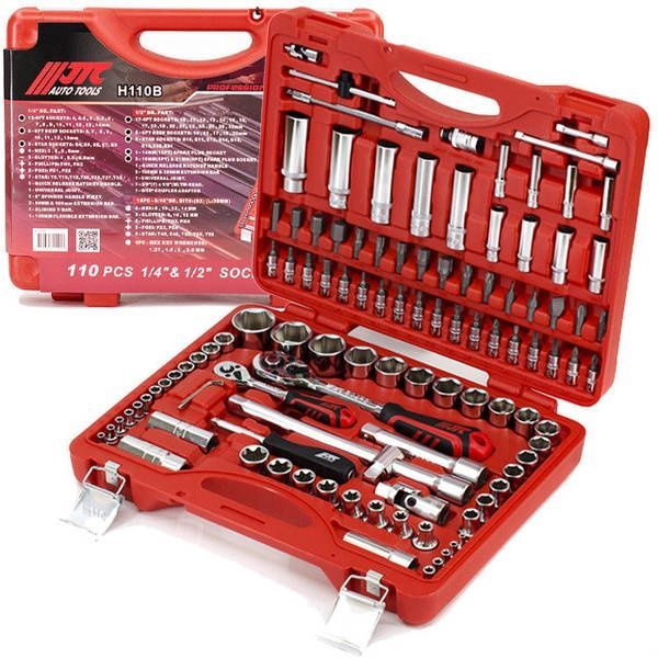Набір 110 од JTC професійний 108 од набор головок 1/4" 1/2" профі тайв