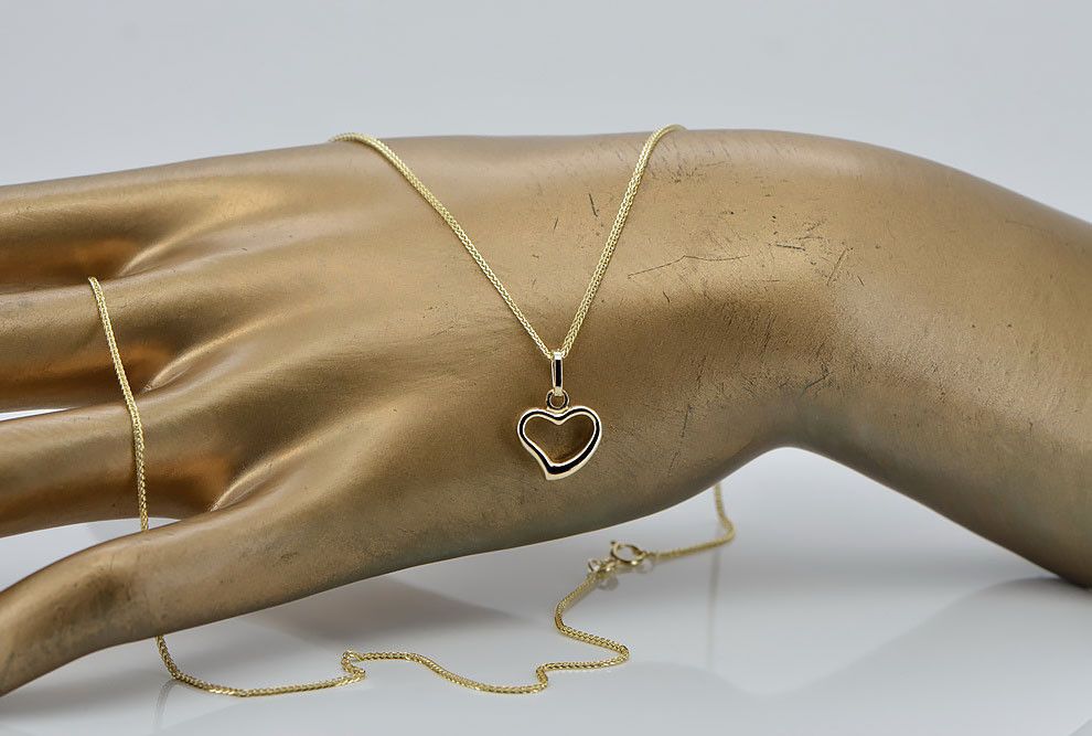 Złota zawieszka 14k 585 włoski styl serce cpn060y 11mm Warszawa