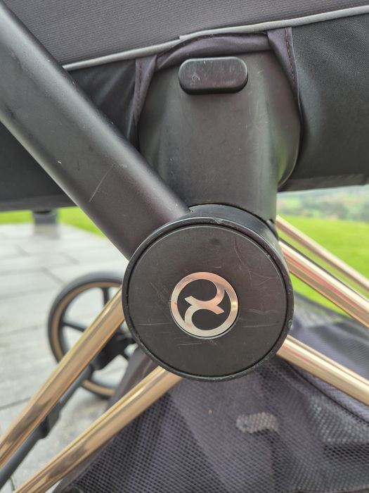 Cybex priam 3.0 Rose Gold używany czarny