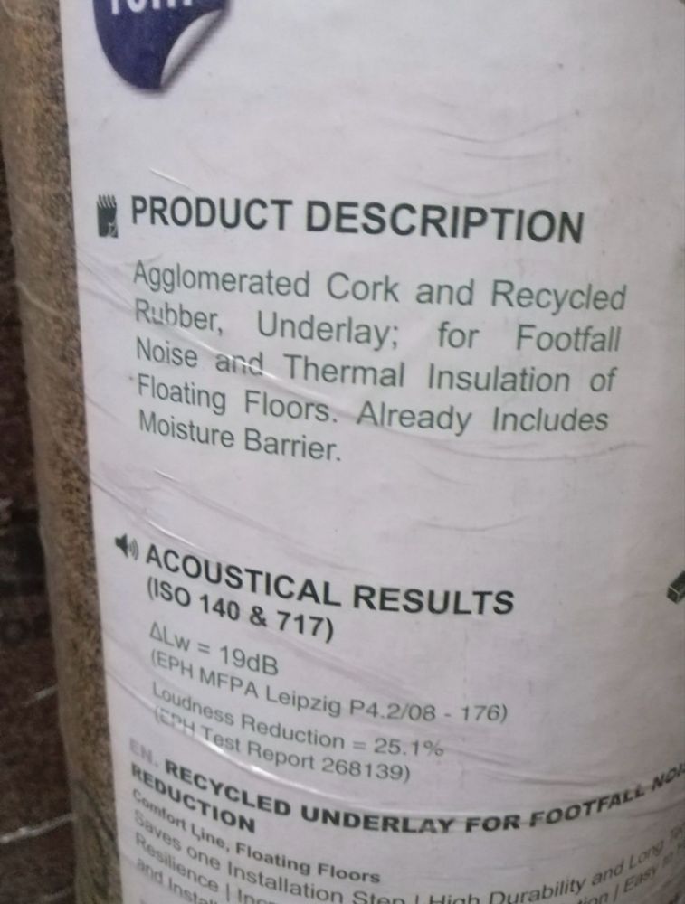 Cortiça underlay 2mm