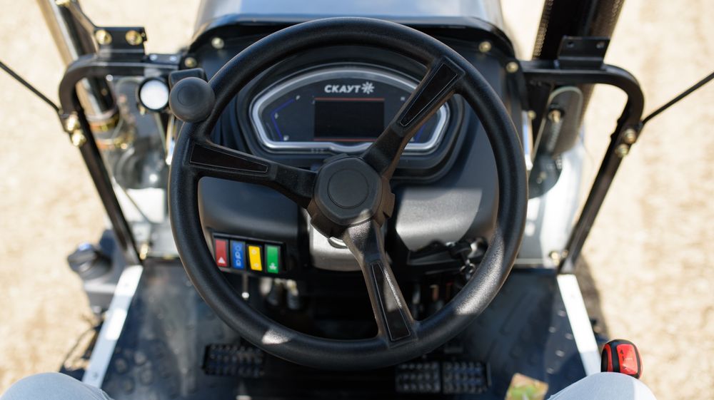 Мінітрактор СКАУТ504 Компресор Примусова гідравліка Дашок РЕВЕРС Крюки