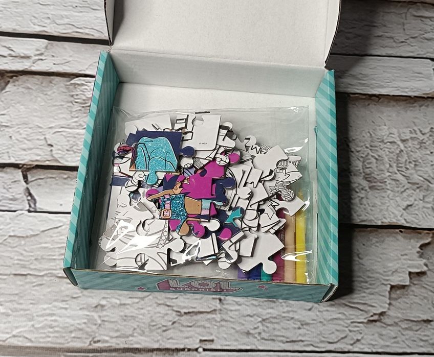 2w1 puzzle + kolorowanka L.O.L. Surprise!