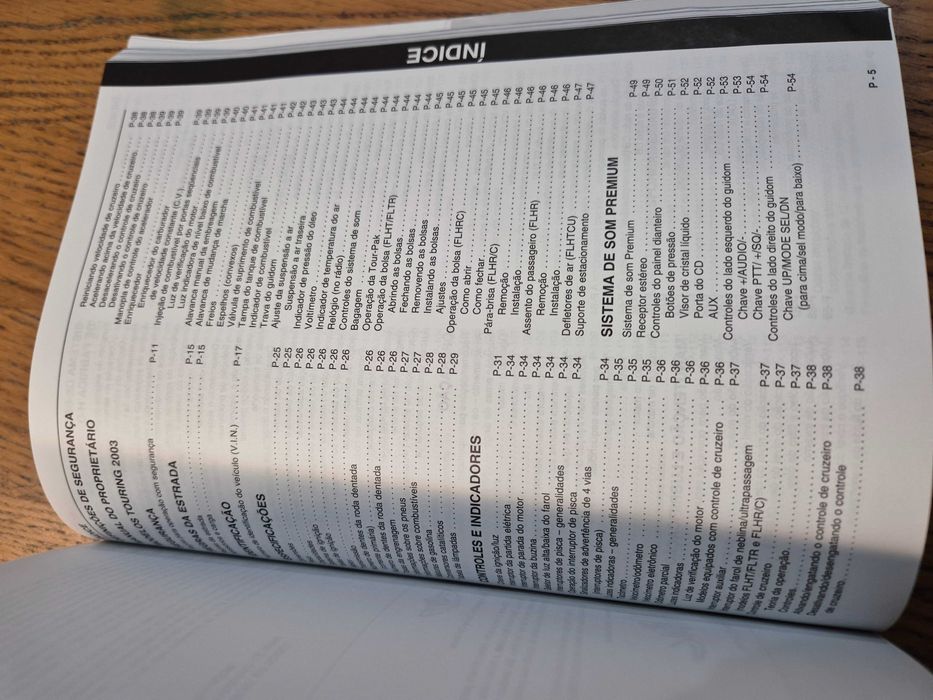 Manual 2003 Harley Davidson centenário Touring Electra Glide Road King