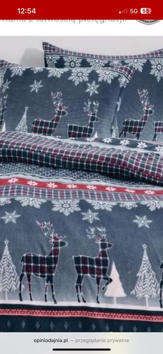 Pościel Lidl, świąteczna, welurowa, duża
