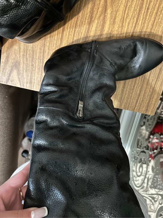 Продам шкіряні сапоги жіночі