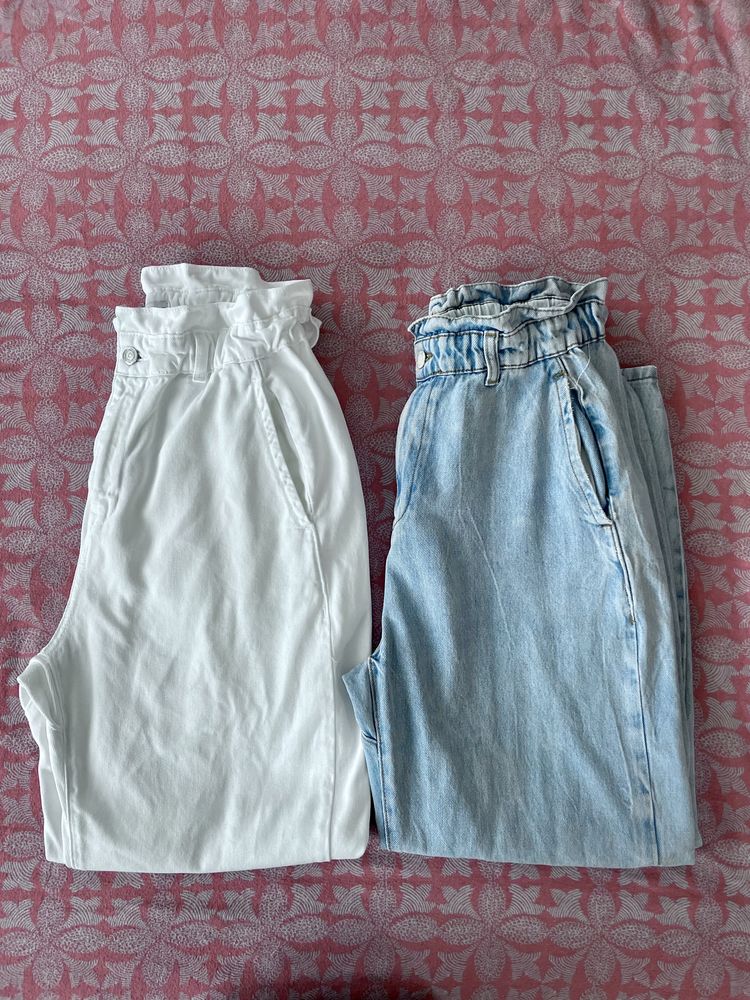 Lote 2 calças Baggy Jeans no.40