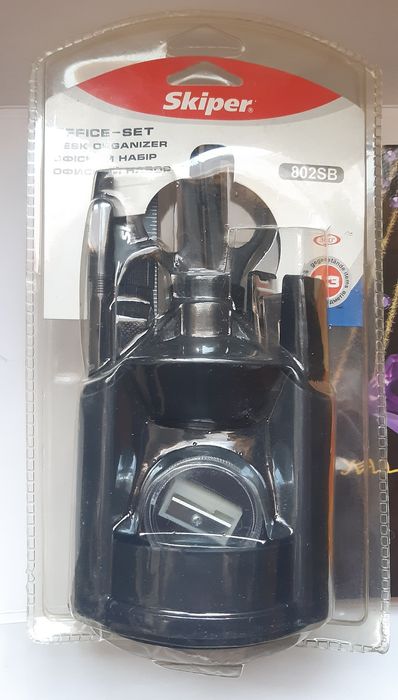 Набір настільний канцелярский Skiper SK-802SB  + блакнот