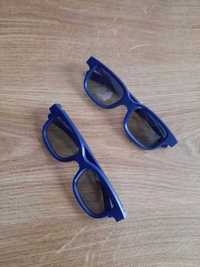 okulary niebieskie oprawki kwadratowe plastikowe zestaw okularów