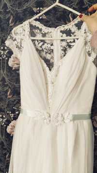 Suknia ślubna 36, Isabel, ecru w stylu Jenny Packham Aspen