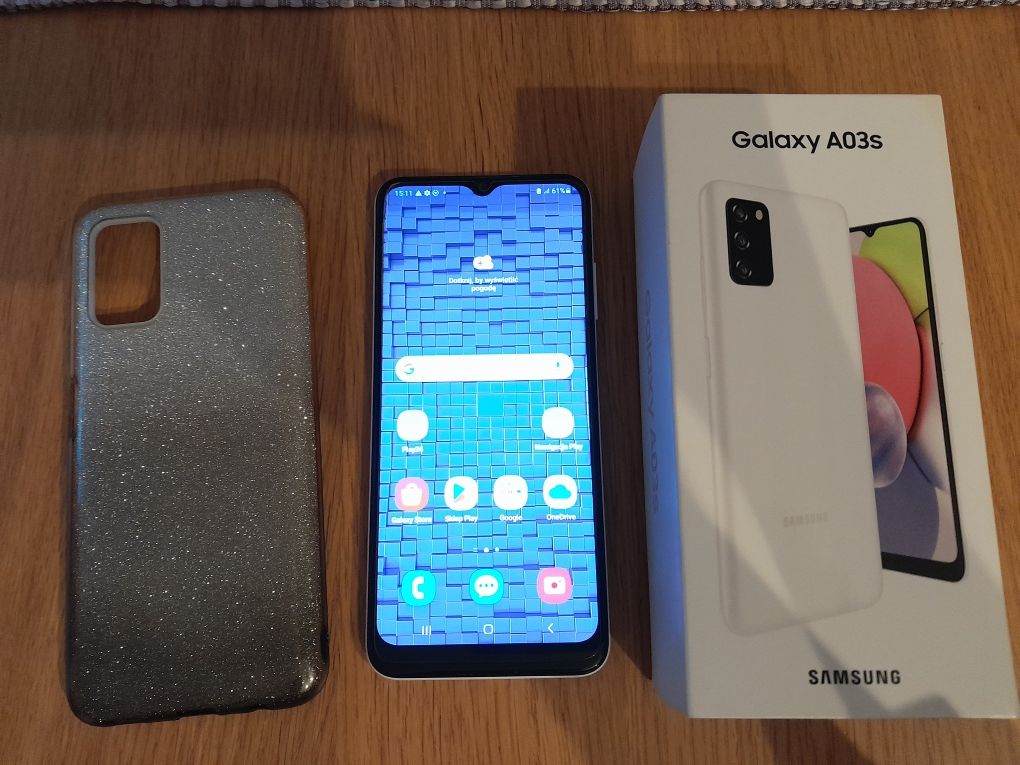 Samsung Galaxxy A03s biały- jak nowy