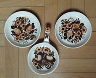 3 Patery ręcznie malowane 15 cm średnicy