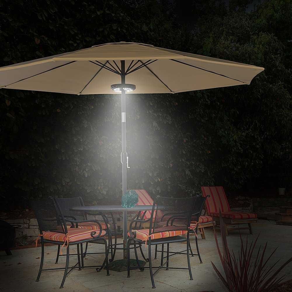 Luminária 28 Leds USB para Chapeu de Sol Jardim.
