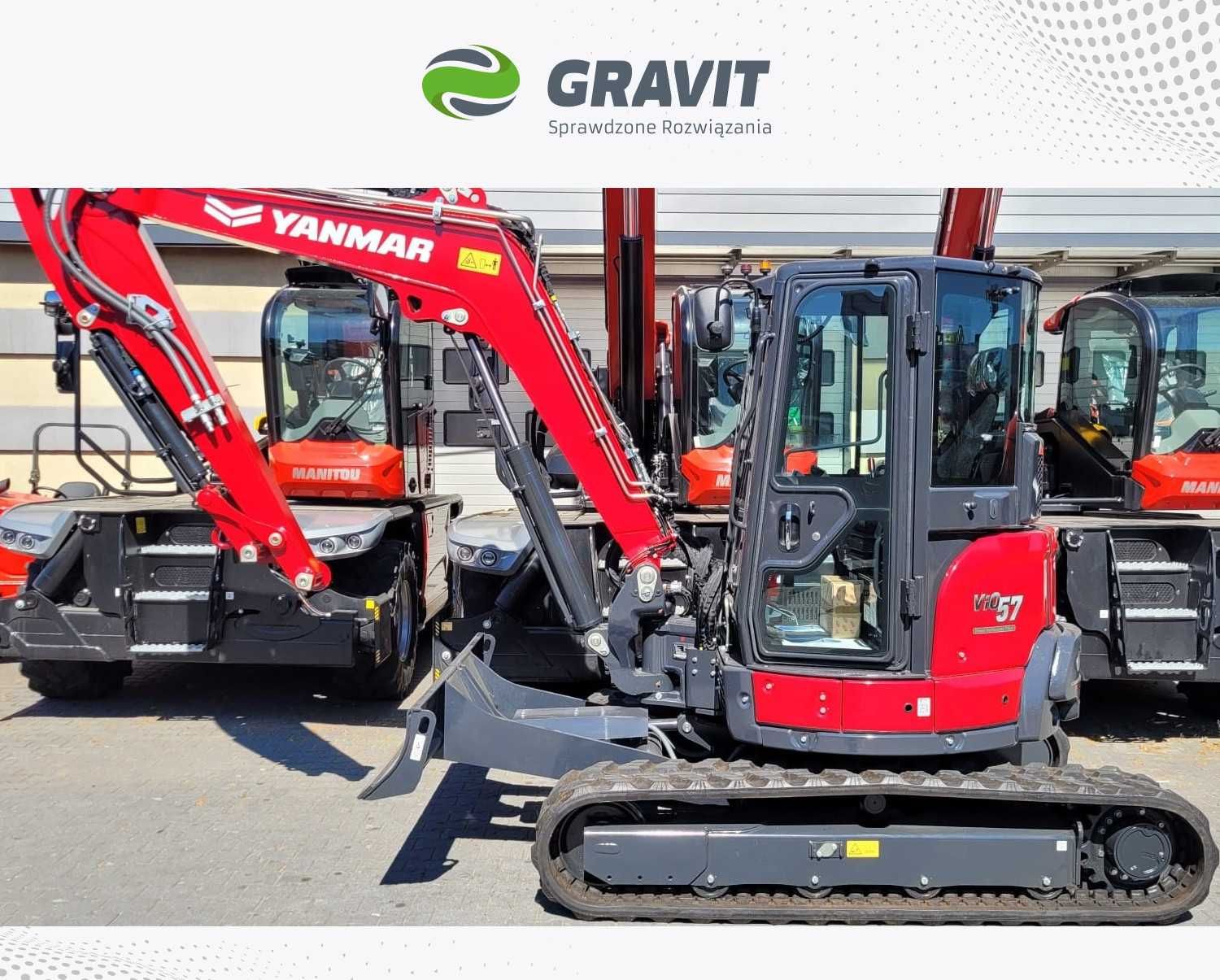Koparka Yanmar ViO57-6B (6 ton) od Autoryzowanego Dealera - GRAVIT