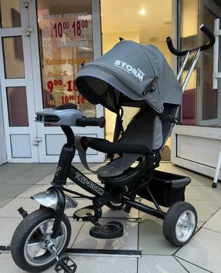 Дитячий триколісний велосипед TILLY STORM T-349 Сірий