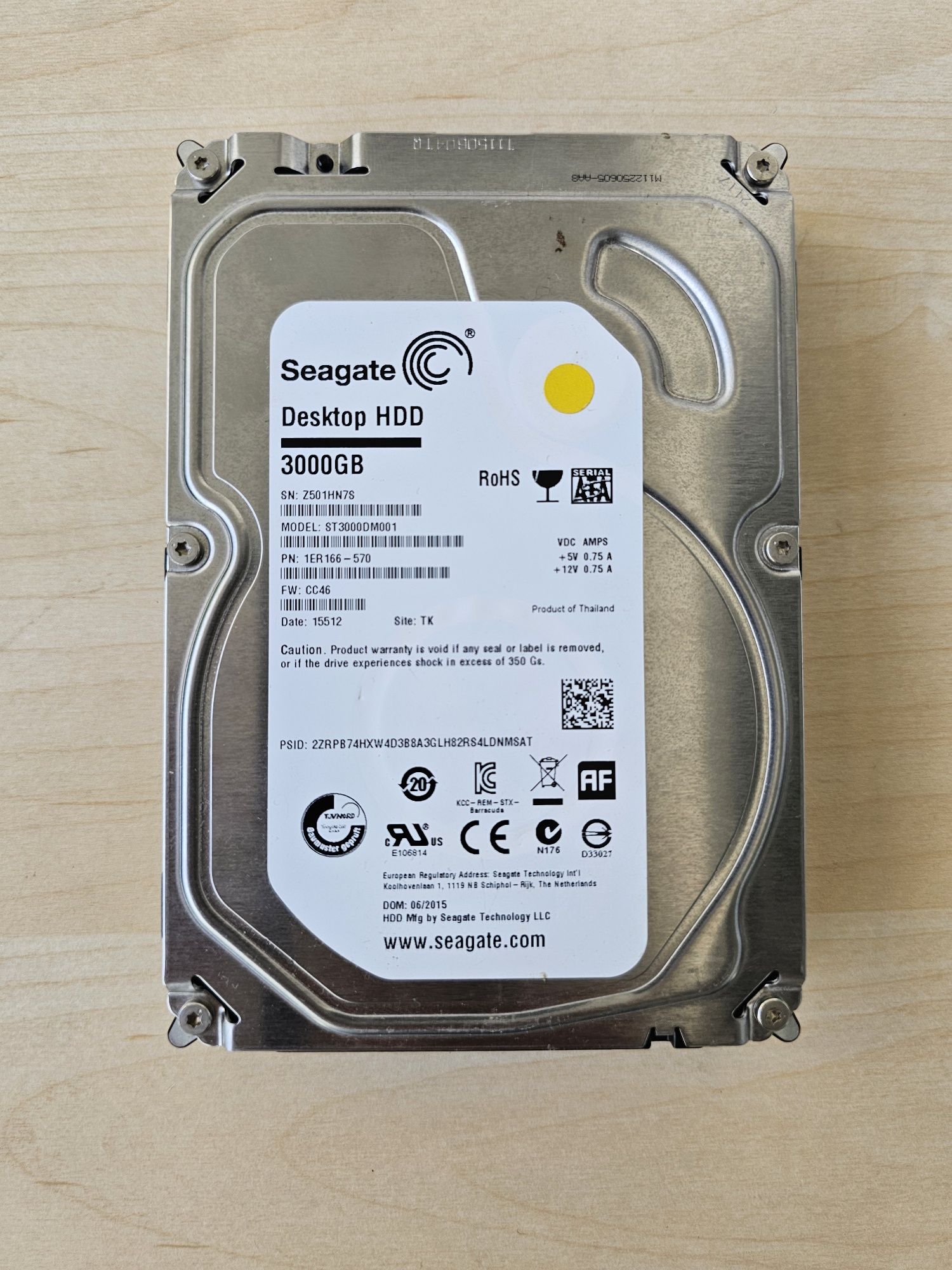 Vendo disco externo 3TB Seagati