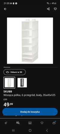 Wiszące półki Ikea SKUBB 2 sztuki