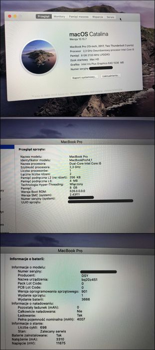 Apple Macbook Pro 2017 i5 2,3 GHz 8GB