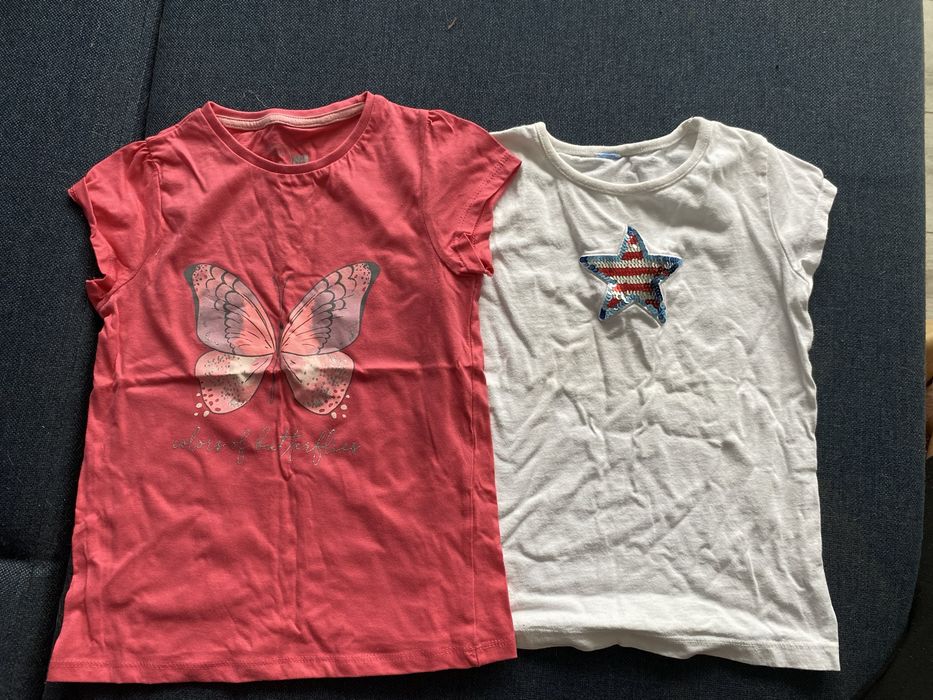 Bluzki z krótkim rękawem 134 dla dziewczynki