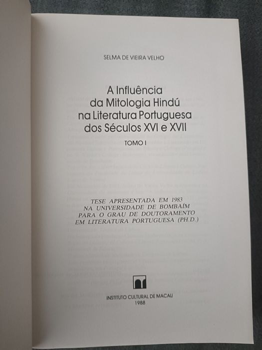 Influência da Mitologia Hindú na Literatura Portuguesa Sécs XVI e XVII
