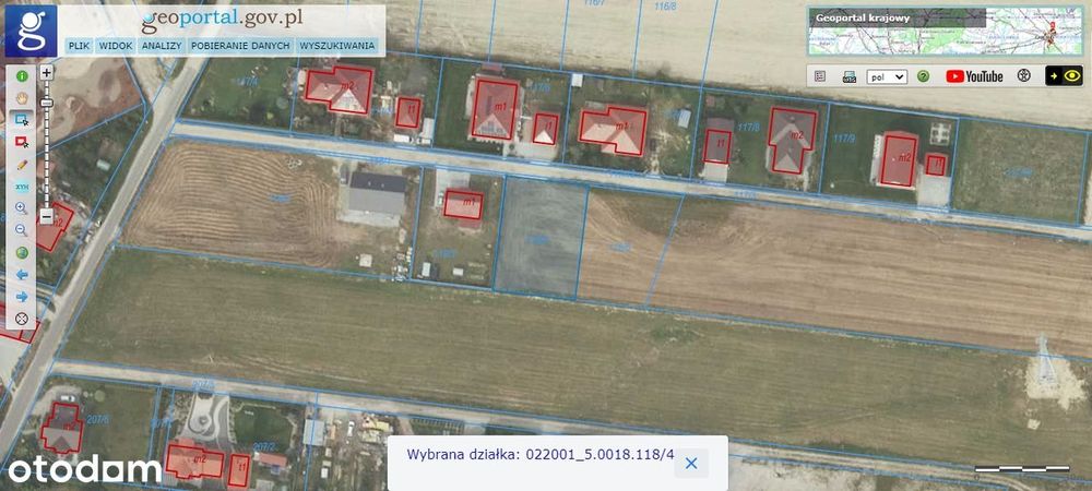 Działka budowlana 1000m2 w Siemianicach / Oborniki Śląskie