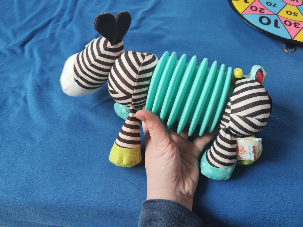 B-toys B.TOYS Zebra harmonijka do ciągnięcia Squeezy Zeeby