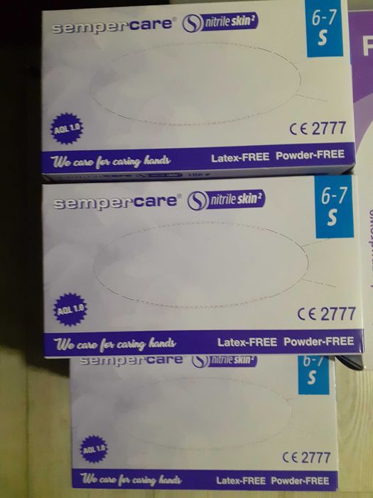 Rękawiczki Nitrylowe S M L XL 20ZŁ TORUŃ