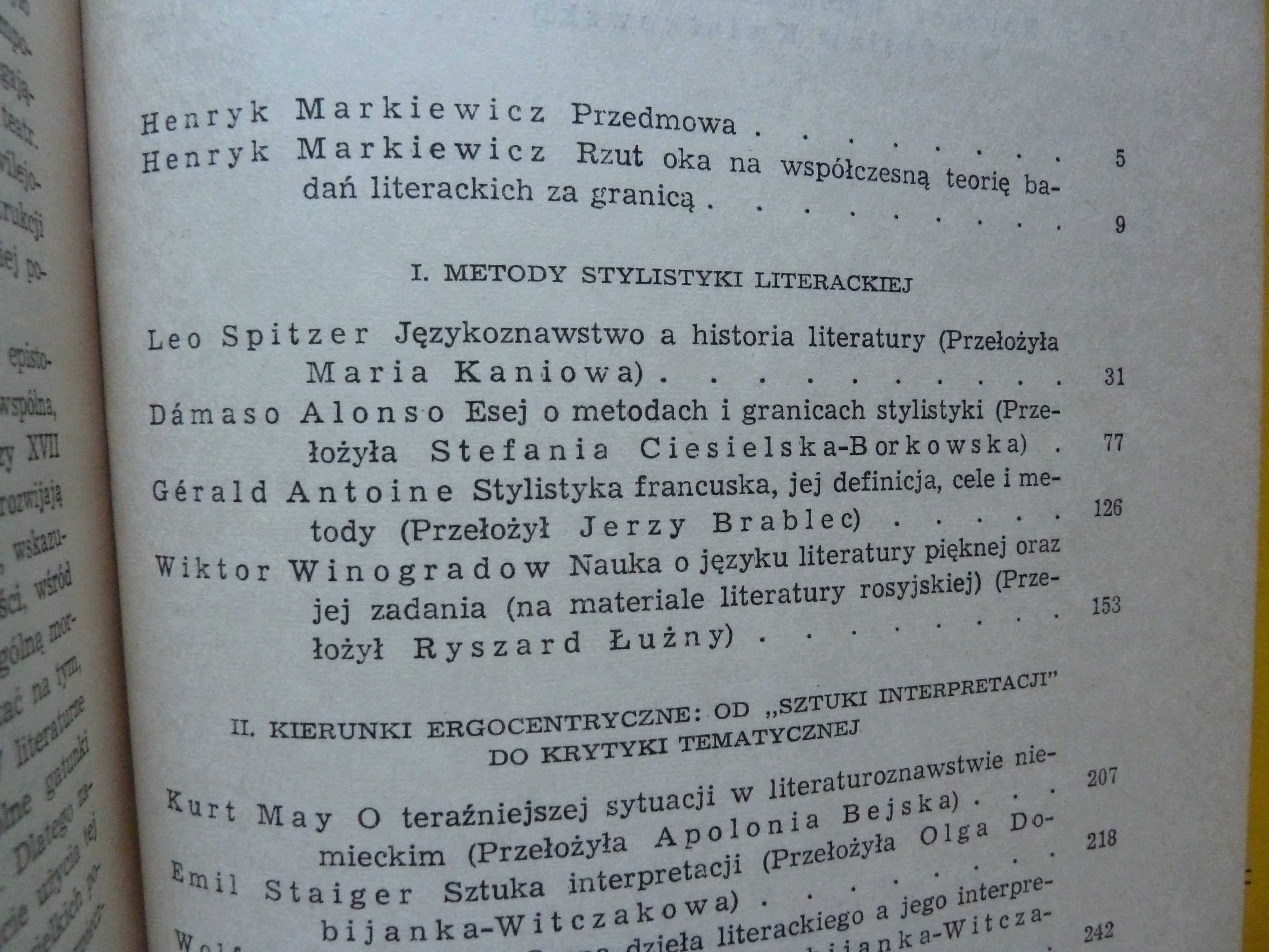 Współczesna  teoria badań literackich za granicą     Tom   I , III