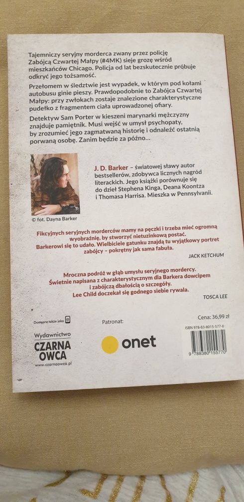 Czwarta małpa. J.D. Barker