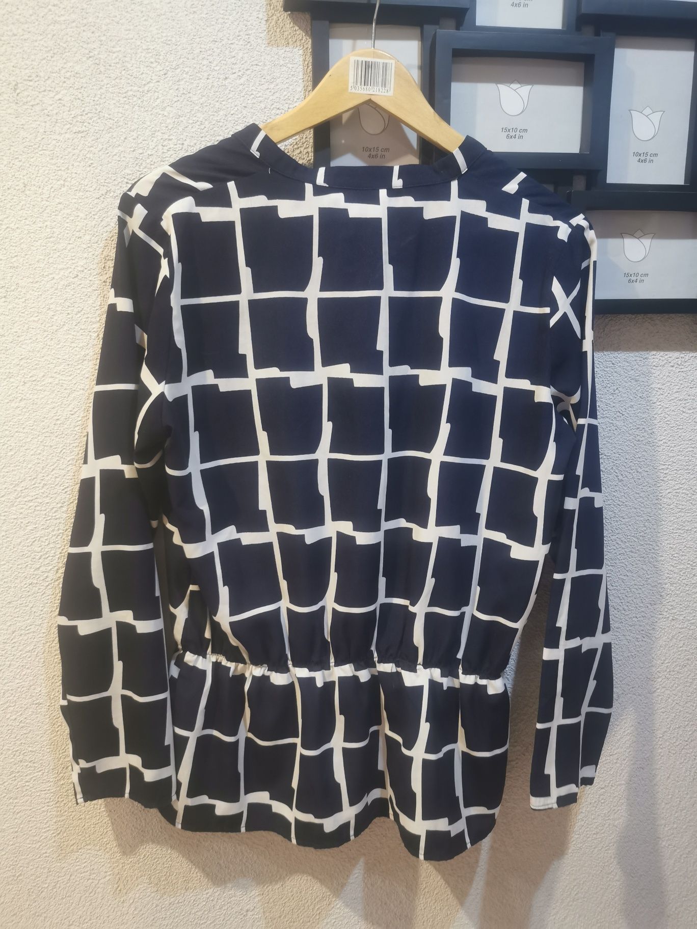 Elegancka czarna koszula damska w idealnym stanie plus size Rozmiar 40