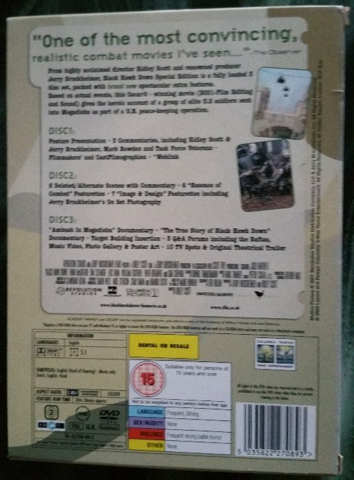 'Black Hawk Down' - 3 dvd's Edição coleccionador (DVD)