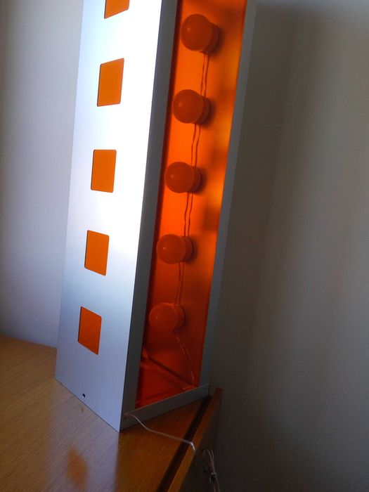 Candeeiro  Vintage Acrílico/Alumínio