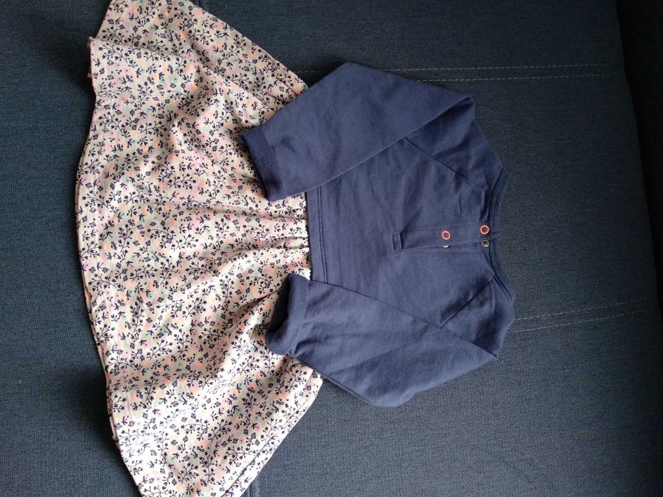 Платье и кофточка костюм на девочку 80 см