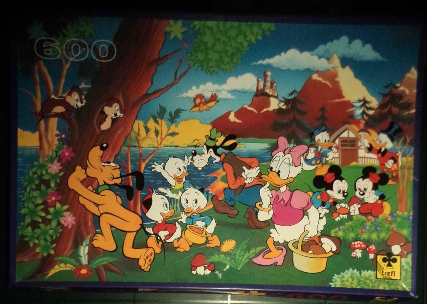 3xstare puzzle Kaczor Donald Duck Myszka Miki + Smerfy